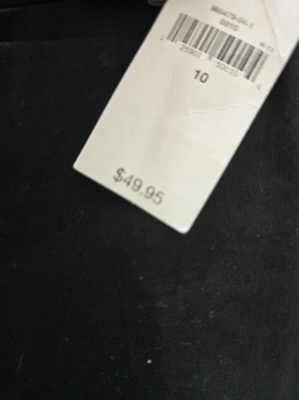 NWT! GAP Black Scallop-Hem Chino Short Shorts